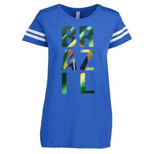 Team Brazil Gift Enza Ladies Jersey Football T-Shirt