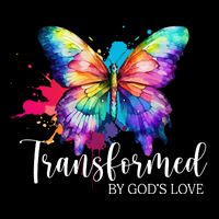 Transformed By Gods Love Colorful Butterfly 7-Panel Snapback Hat