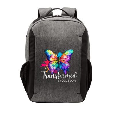 Transformed By Gods Love Colorful Butterfly Vector Backpack