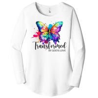 Transformed By Gods Love Colorful Butterfly Women's Perfect Tri Tunic Long Sleeve Shirt