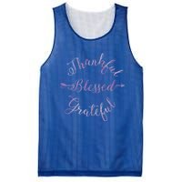 Thankful Blessed Grateful Gradient Shine Gift Mesh Reversible Basketball Jersey Tank