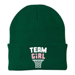 Team Basketball Gender Reveal Pink Baby Shower Party Knit Cap Winter Beanie