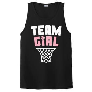 Team Basketball Gender Reveal Pink Baby Shower Party PosiCharge Competitor Tank