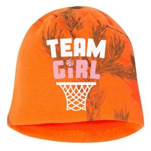 Team Basketball Gender Reveal Pink Baby Shower Party Kati - Camo Knit Beanie