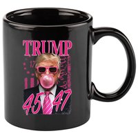 Trump B.U.B.B.L.E Gum 1776 Flag 11oz C Handle Ceramic Mug
