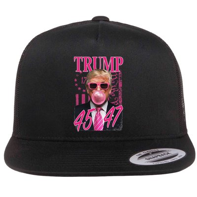 Trump B.U.B.B.L.E Gum 1776 Flag Flatbill Hat