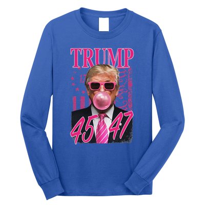 Trump B.U.B.B.L.E Gum 1776 Flag Long Sleeve Shirt
