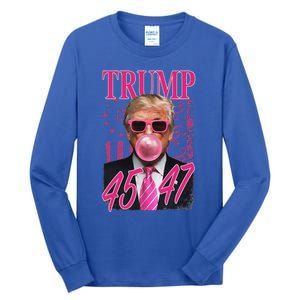 Trump B.U.B.B.L.E Gum 1776 Flag Tall Long Sleeve T-Shirt