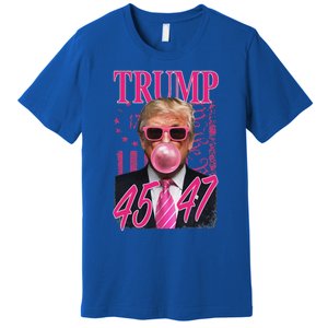 Trump B.U.B.B.L.E Gum 1776 Flag Premium T-Shirt