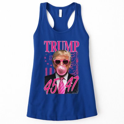 Trump B.U.B.B.L.E Gum 1776 Flag Womens Tank Top