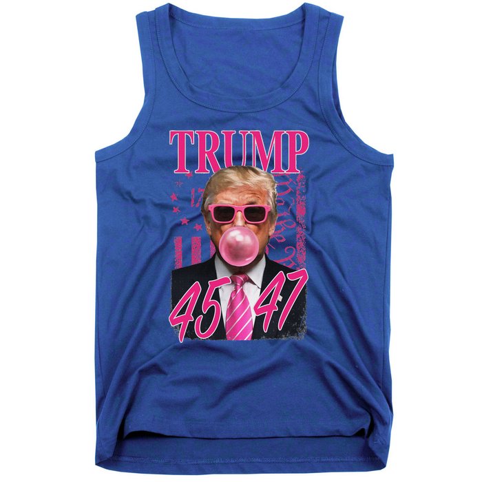 Trump B.U.B.B.L.E Gum 1776 Flag Tank Top