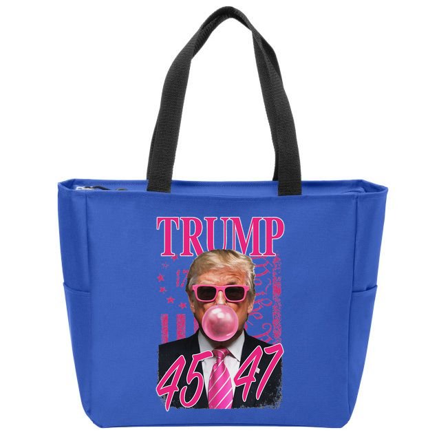 Trump B.U.B.B.L.E Gum 1776 Flag Zip Tote Bag
