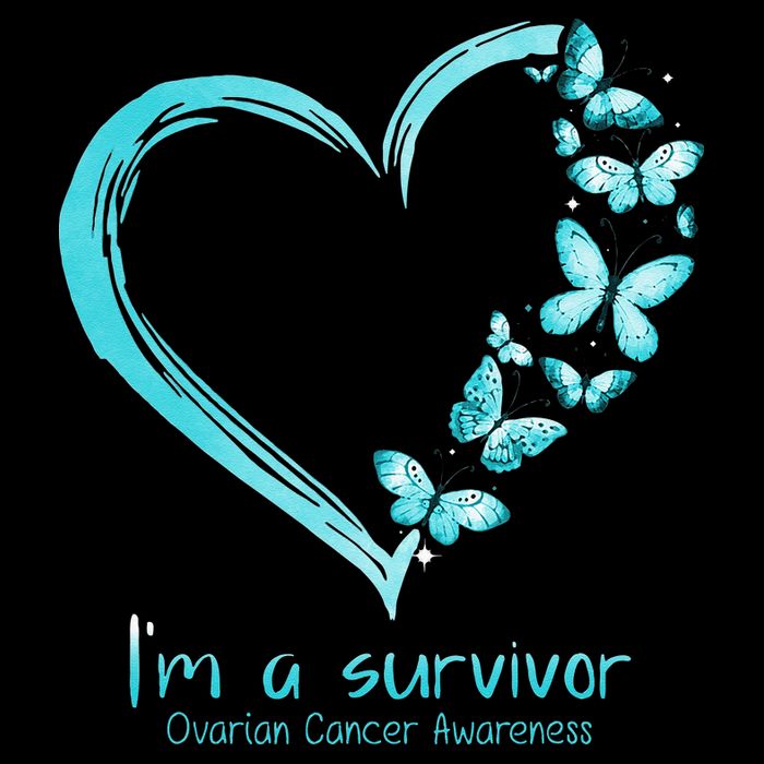 Teal Butterfly Heart Im A Survivor Ovarian Cancer Awareness City Backpack