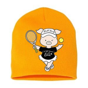 Tennis Ball Hogs Short Acrylic Beanie