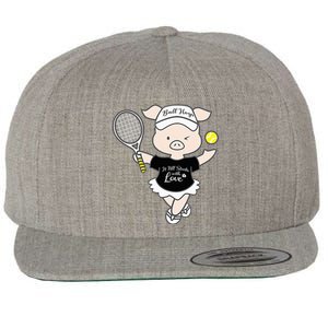 Tennis Ball Hogs Wool Snapback Cap