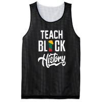 Teach Black History African Pride Teacher Black History Month Mesh Reversible Basketball Jersey Tank