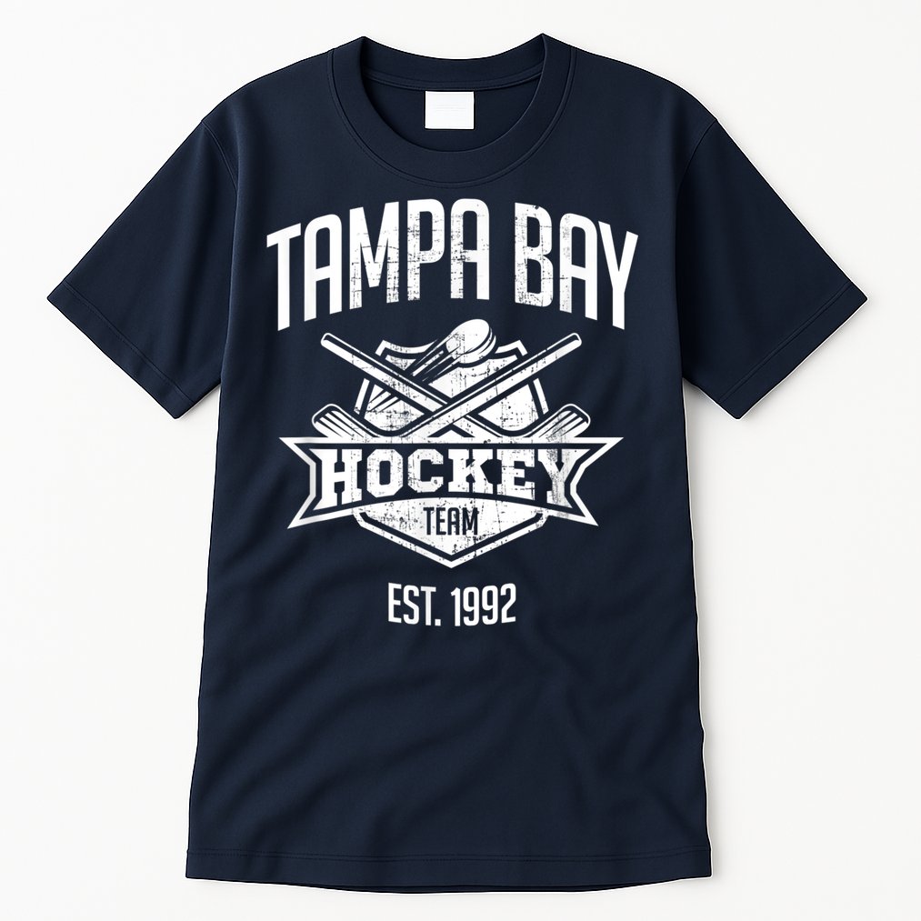 Tampa Bay Hockey Team Vintage Florida Est 1992 The Bolts Tall T-Shirt