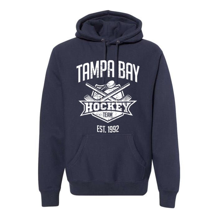 Tampa Bay Hockey Team Vintage Florida Est 1992 The Bolts Premium Hoodie