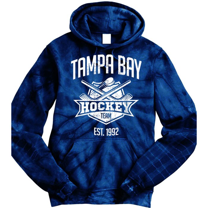 Tampa Bay Hockey Team Vintage Florida Est 1992 The Bolts Tie Dye Hoodie