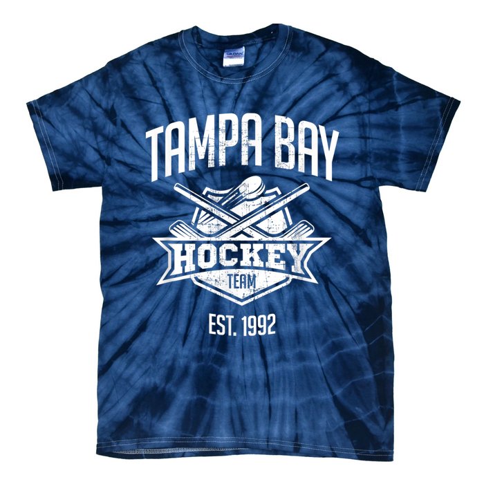 Tampa Bay Hockey Team Vintage Florida Est 1992 The Bolts Tie-Dye T-Shirt