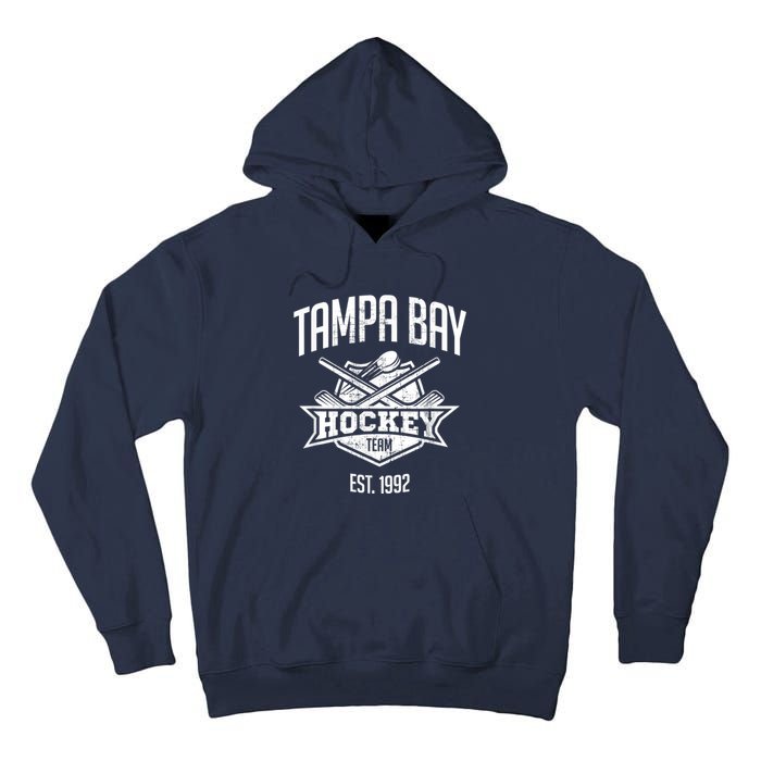 Tampa Bay Hockey Team Vintage Florida Est 1992 The Bolts Tall Hoodie