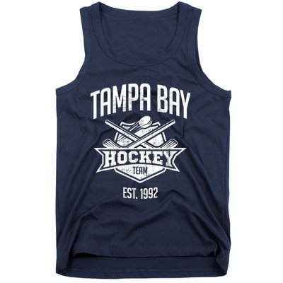 Tampa Bay Hockey Team Vintage Florida Est 1992 The Bolts Tank Top