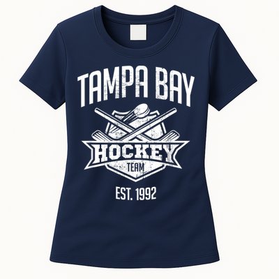 Tampa Bay Hockey Team Vintage Florida Est 1992 The Bolts Womens T-Shirt