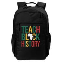 Teach Black History Teacher Afro Motivation Backpack