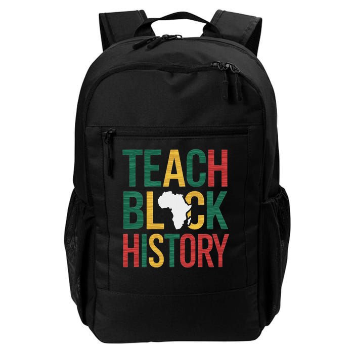 Teach Black History Teacher Afro Motivation Backpack