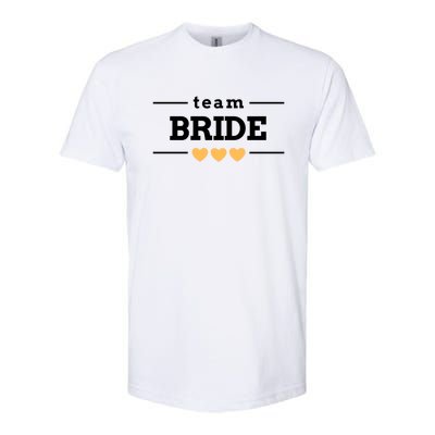 Team Bride Heart Softstyle® CVC T-Shirt