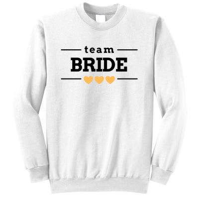 Team Bride Heart Sweatshirt