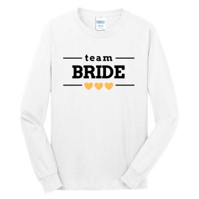 Team Bride Heart Tall Long Sleeve T-Shirt