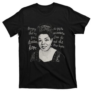 Trendy Black History Maya Angelou Quote T-Shirt