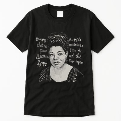 Trendy Black History Maya Angelou Quote Tall T-Shirt