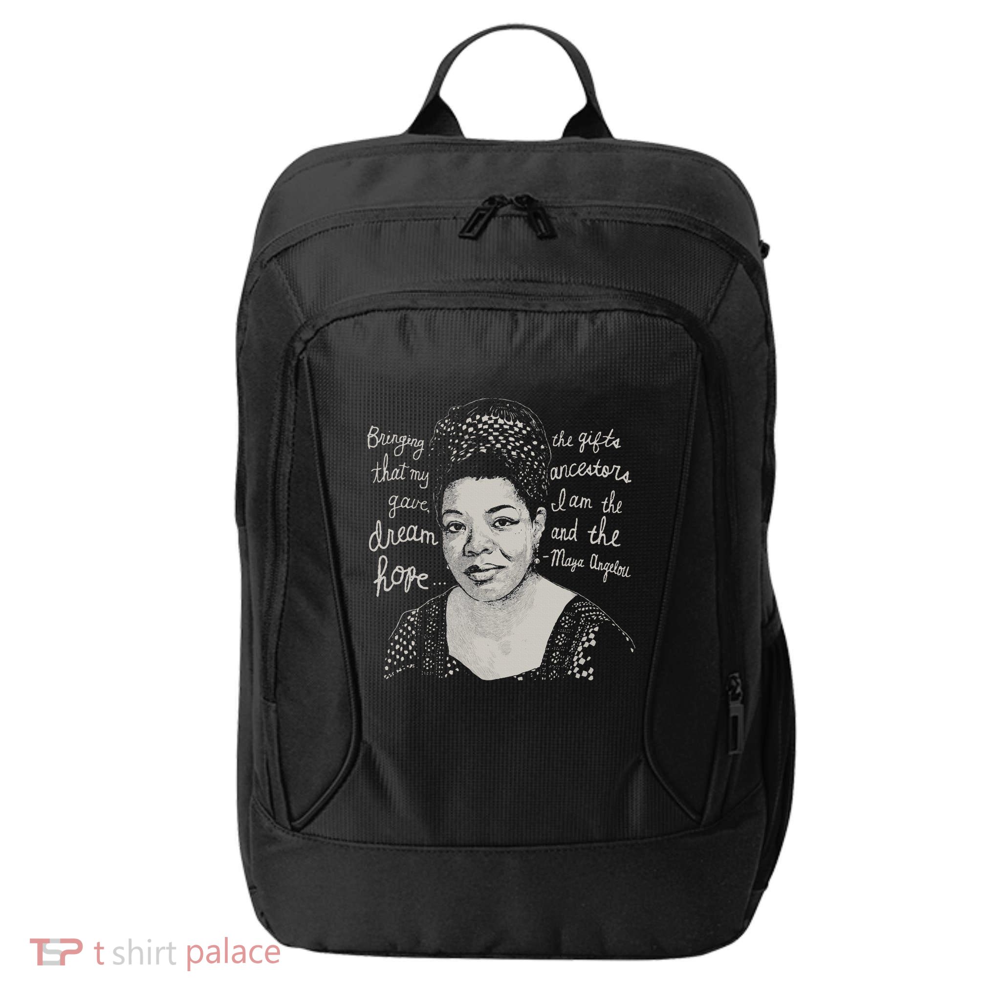 Trendy Black History Maya Angelou Quote City Backpack