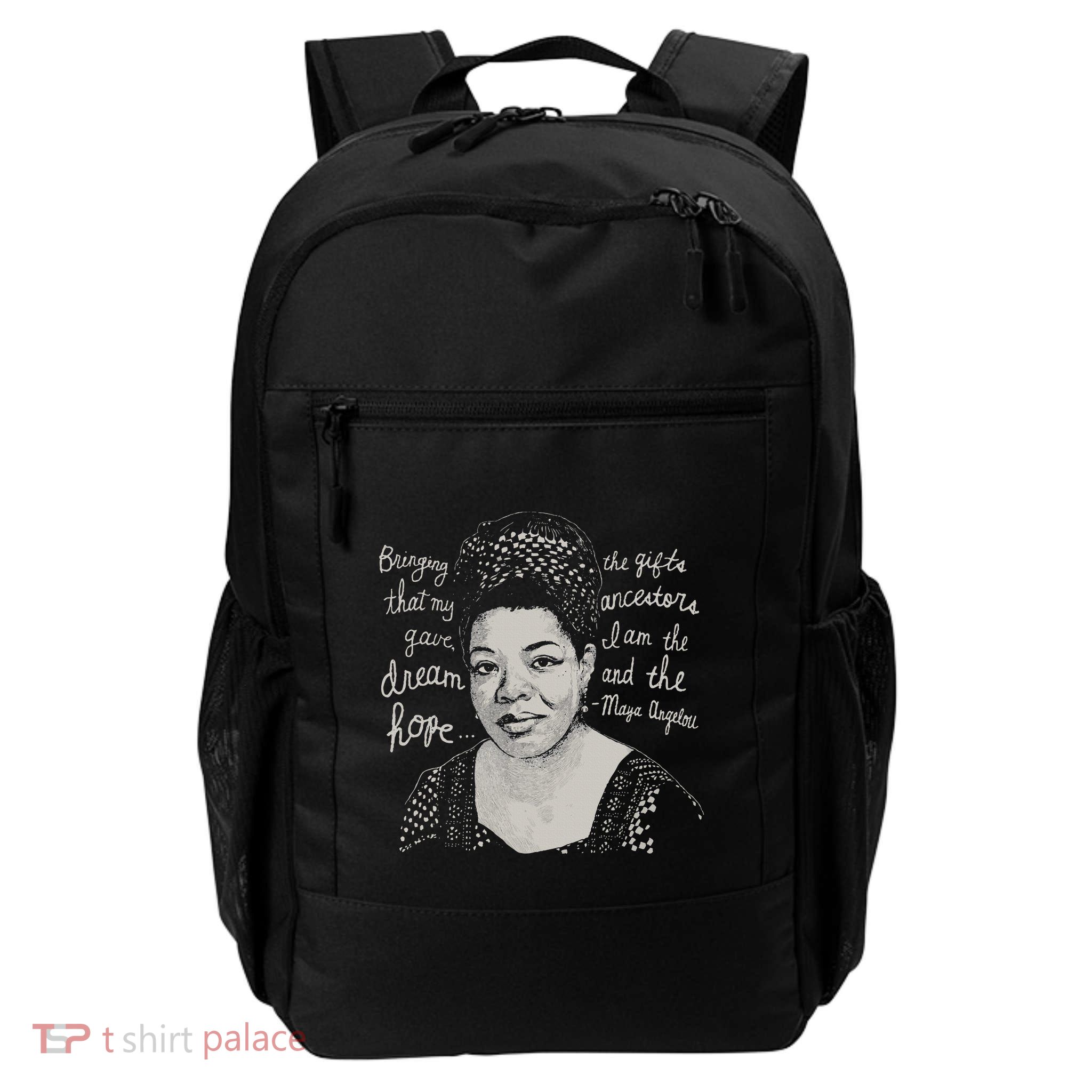 Trendy Black History Maya Angelou Quote Backpack