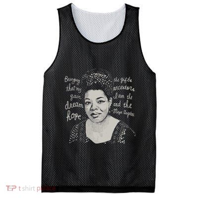 Trendy Black History Maya Angelou Quote Mesh Reversible Basketball Jersey Tank