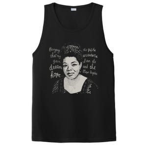 Trendy Black History Maya Angelou Quote PosiCharge Competitor Tank