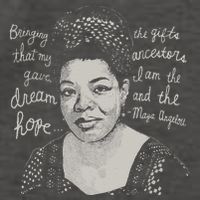 Trendy Black History Maya Angelou Quote Vector Backpack
