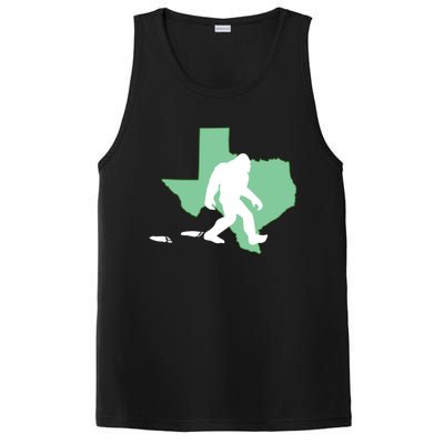 Texas Bigfoot Hunter State Funny Gift PosiCharge Competitor Tank