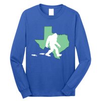 Texas Bigfoot Hunter State Funny Gift Long Sleeve Shirt