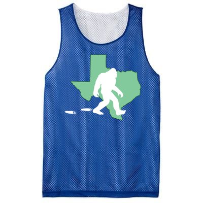 Texas Bigfoot Hunter State Funny Gift Mesh Reversible Basketball Jersey Tank