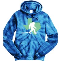 Texas Bigfoot Hunter State Funny Gift Tie Dye Hoodie