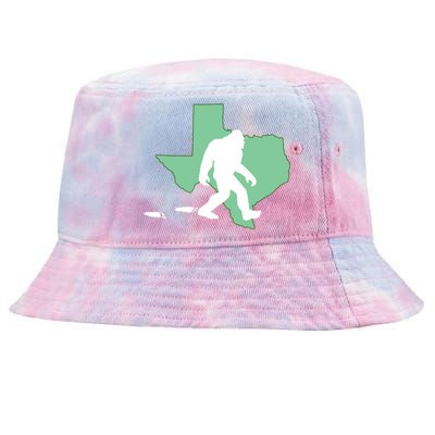 Texas Bigfoot Hunter State Funny Gift Tie-Dyed Bucket Hat