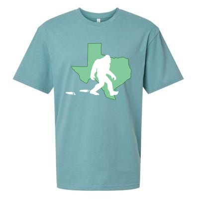 Texas Bigfoot Hunter State Funny Gift Sueded Cloud Jersey T-Shirt