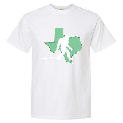 Texas Bigfoot Hunter State Funny Gift Garment-Dyed Heavyweight T-Shirt