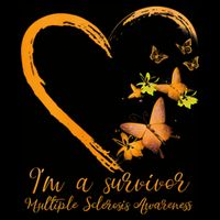 Teal Butterfly Heart Survivor Multiple Sclerosis Awareness Impact Tech Backpack