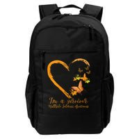 Teal Butterfly Heart Survivor Multiple Sclerosis Awareness Backpack