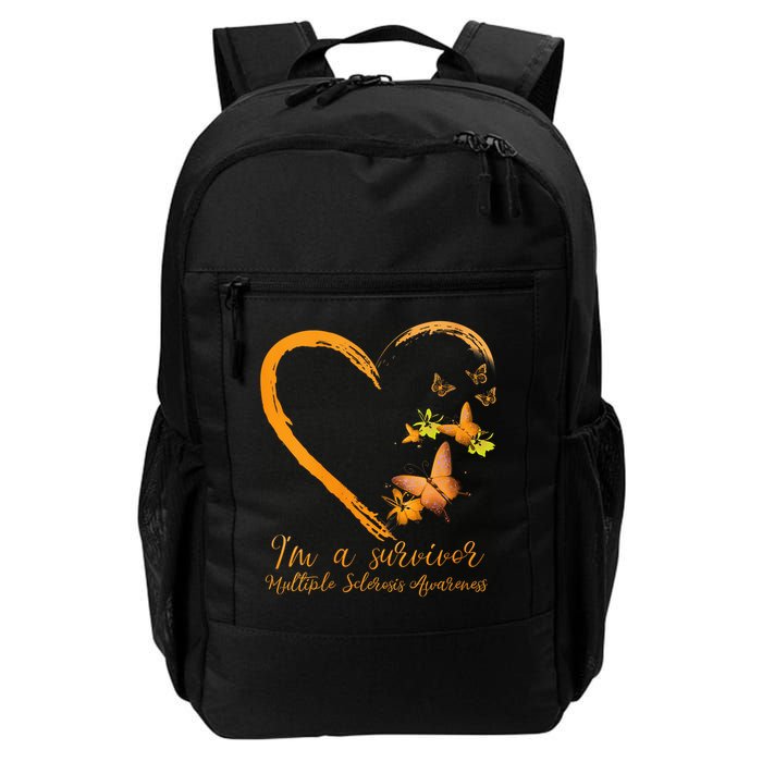 Teal Butterfly Heart Survivor Multiple Sclerosis Awareness Backpack
