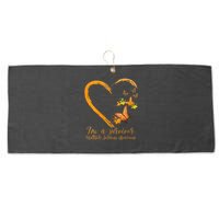 Teal Butterfly Heart Survivor Multiple Sclerosis Awareness Large Microfiber Waffle Golf Towel
